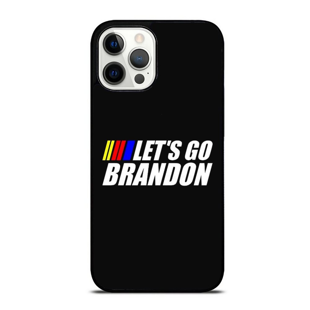 Let_s Go Brandon - Minimalist Funny Text Quote Pro Trump iPhone Case